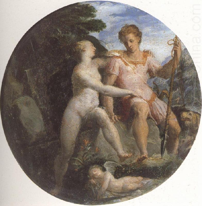 Venus and Adonis, Girolamo Macchietti